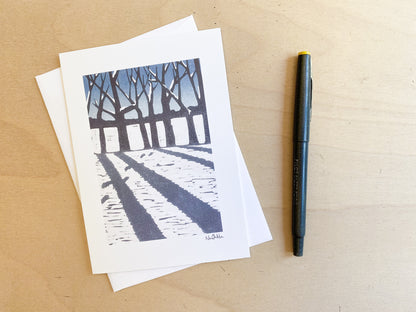 First Snow Greeting Card