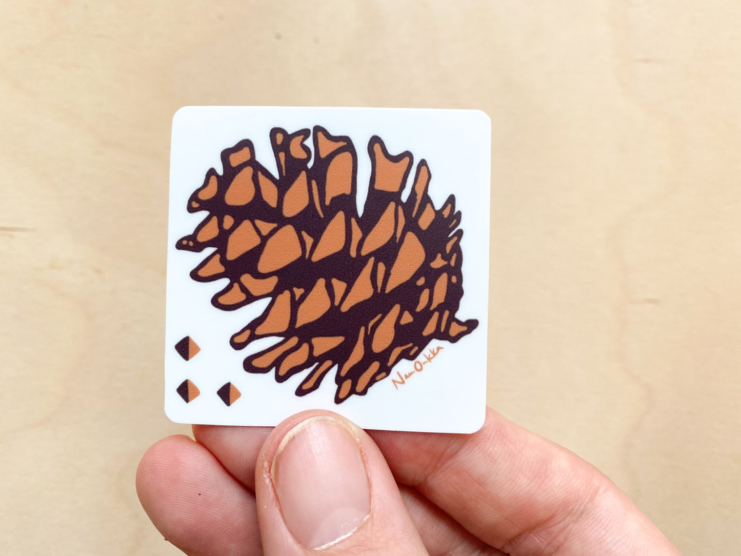 Pinecone Sticker