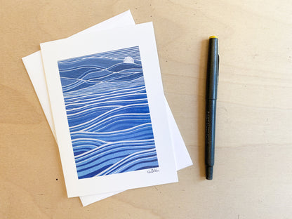Waves Greeting Card