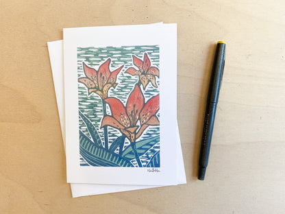 Wood Lily Greeting Card